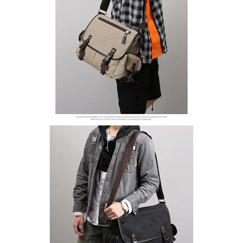 The new korean style large-capacity  durable cross-body messenger bag for men for leisure travel or office