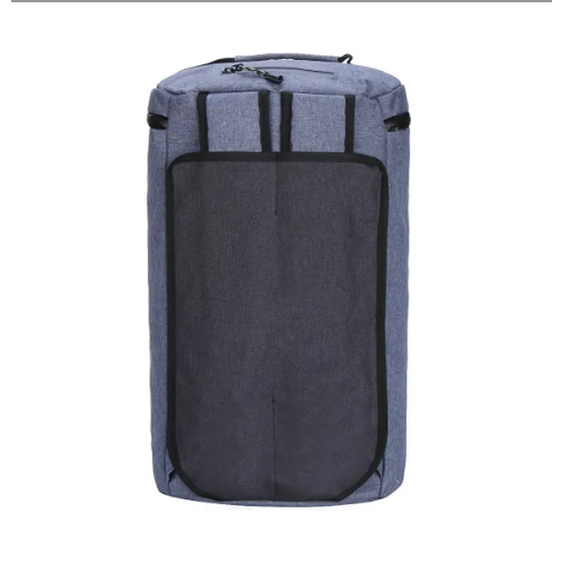 Custom weekend blue oxford sports duffle gym backpack totes bag with custom logo