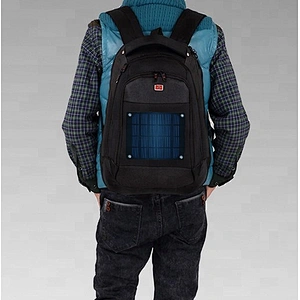 Waterproof/Shockproof/Dustproof Dual USB Charger Portable Solar Powered Backpack