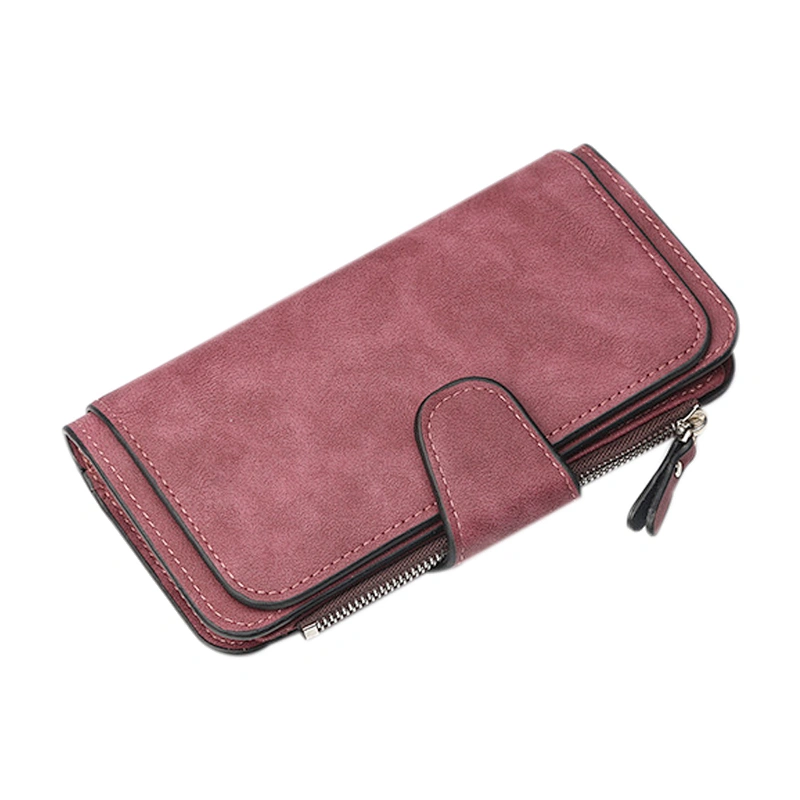 Fashionable simple and elegant long buckle purse mobile phone bag  for shopping or daily use