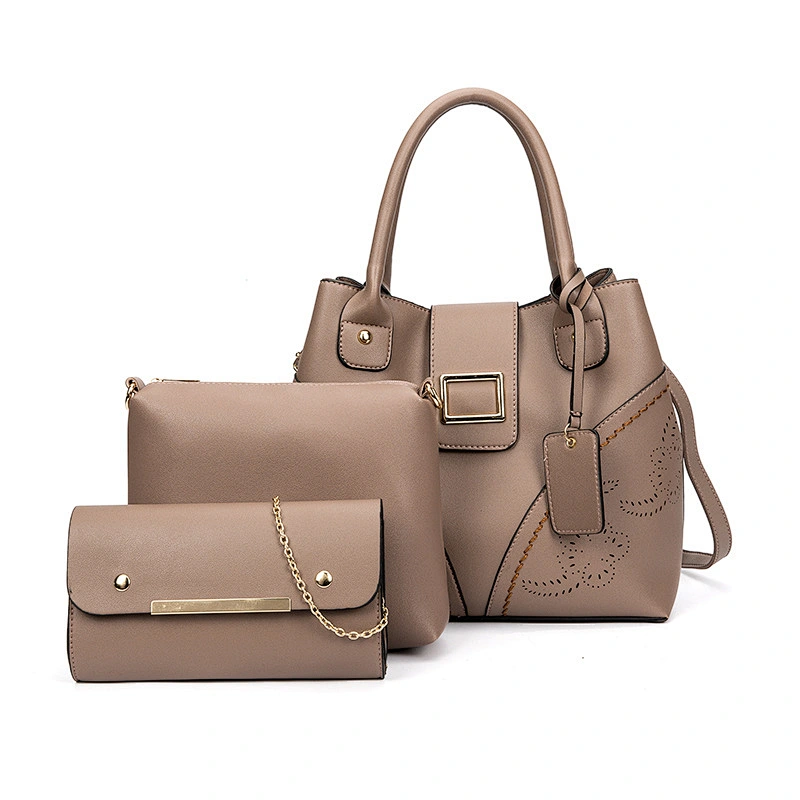 2019 3pcs/set designer Women Ladies pu Leather trendy purse and handbags shoulder bags women purse design
