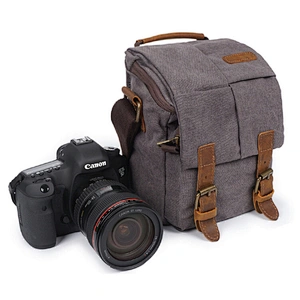 Cross-Border Camera Bag Men's Messenger Bag Waterproof Canvas Photography Bags