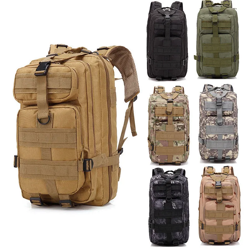 China Supplier Outdoor Large-capacity Hiking Backpack 30 Liter Waterproof Mochila Military Rucksacks Bags Tactical Backpacks