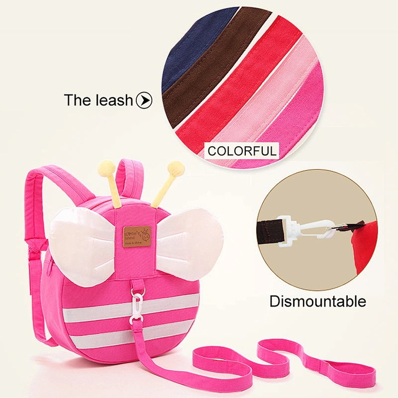 Kindergarten toddler kids mini backpack with leash for toddler