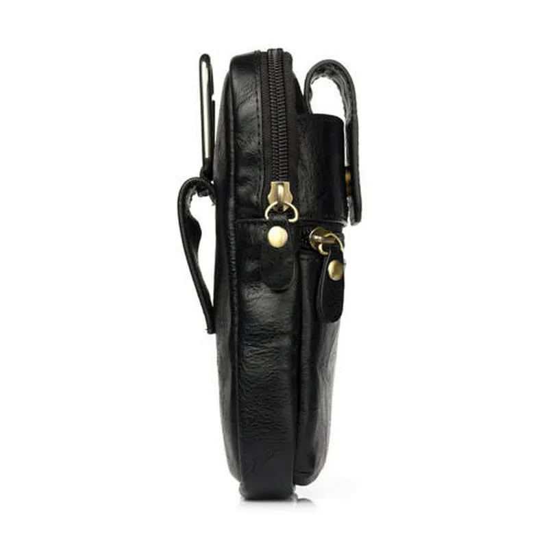 Phone Magnetic waist Belt Pouch Zipper  For Universal 6.5 inch Mobile Phones