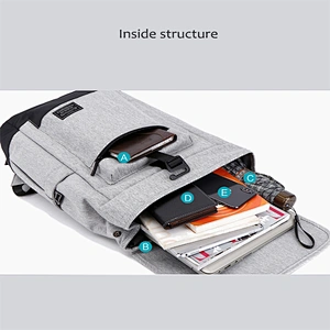 2020 new leisure practical fashion waterproof men' laptop backpack with USB anti-theft design  for working