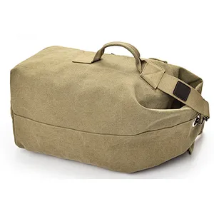 Large capacity Man travel duffle bag handbag canvas bucket shoulder bag Male Canvas Backpacks