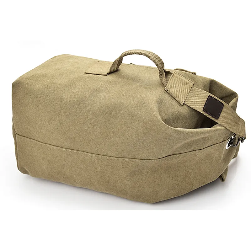 Large capacity Man travel duffle bag handbag canvas bucket shoulder bag Male Canvas Backpacks
