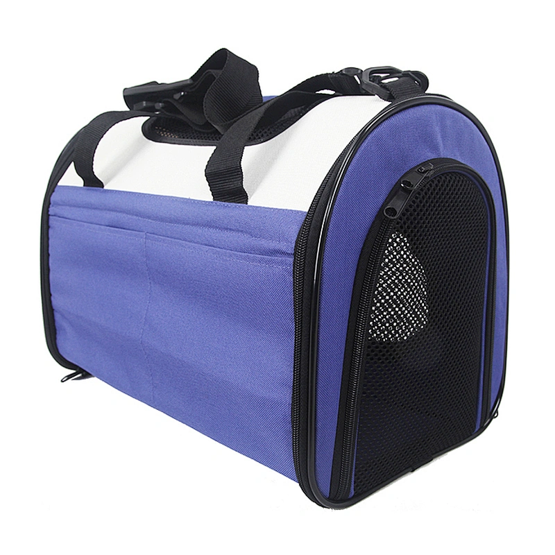 Wholesale collapsible expandable folding oxford dog pet carrier bags with mat
