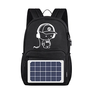 New fashion unisex laptop backpack reflective casual backpack smart solar backpack with USB port