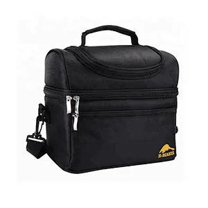 New Fabric Unisex Shoulder Straps Outdoor Picnic Waterproof Lunch Cooler Bag Insulated For Frozen Food