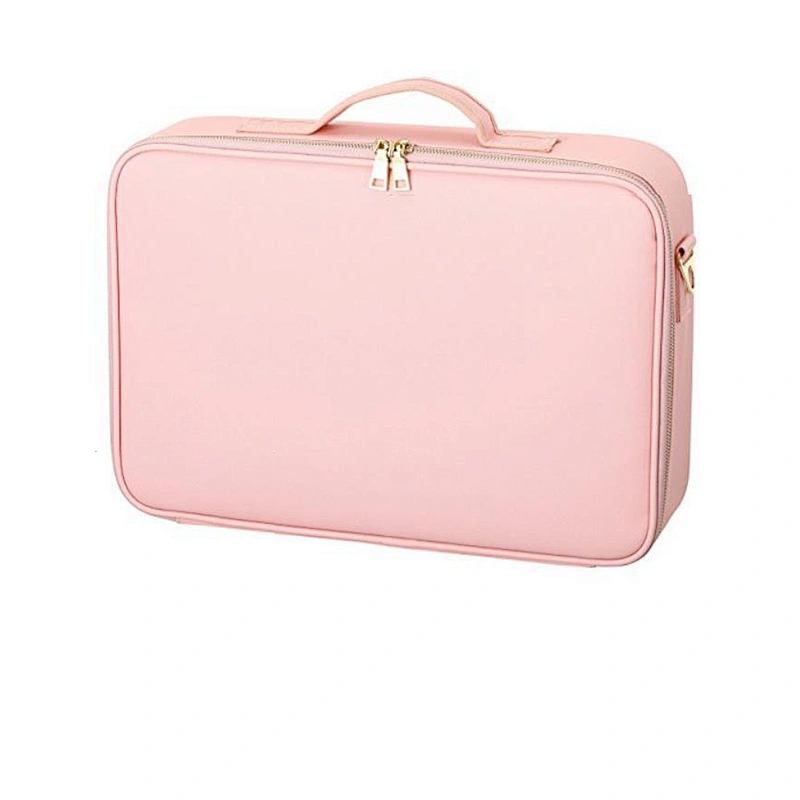 Fashion ladies travel bags Leather beautiful women cosmetic bag for sequin true factory