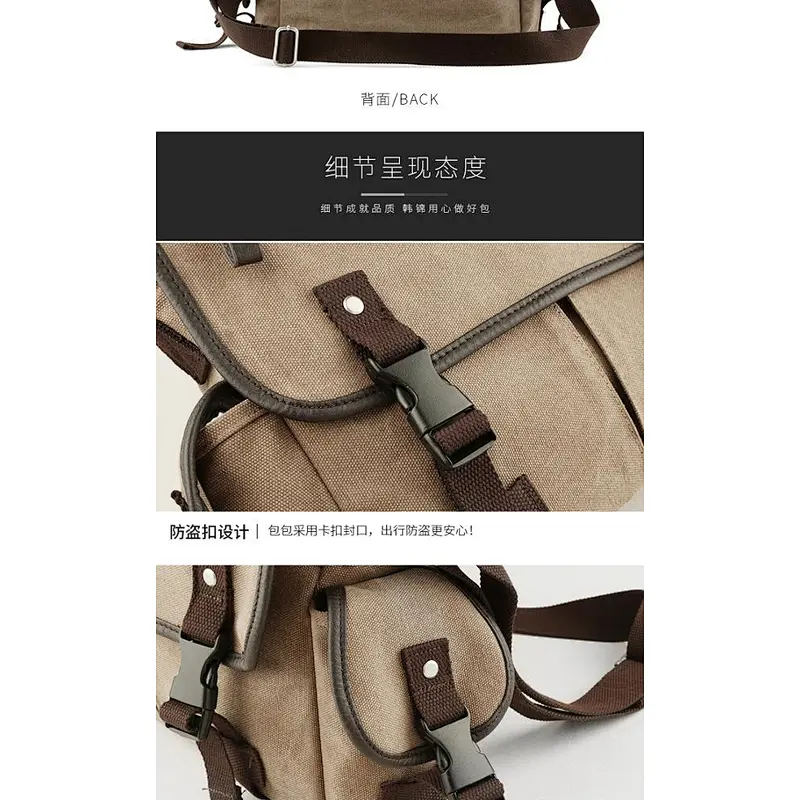 The new korean style large-capacity  durable cross-body messenger bag for men for leisure travel or office