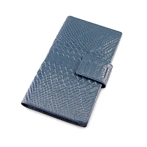 Ladies colorful slim genuine leather women clutch cell mobile phone money clip wallet