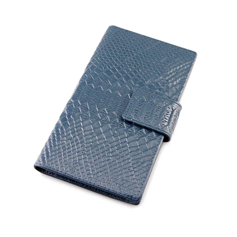 Ladies colorful slim genuine leather women clutch cell mobile phone money clip wallet