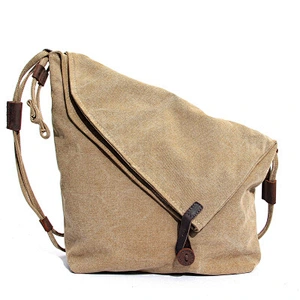 Vintage Canvas Messenger Bag , Canvas Shoulder Bag , Foldable Canvas Bag For Women
