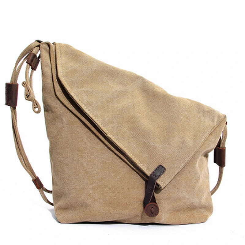 Vintage Canvas Messenger Bag , Canvas Shoulder Bag , Foldable Canvas Bag For Women