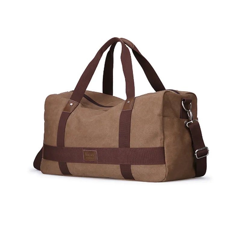 Wholesale china cheap custom heavy duty canvas duffle luggage travel bag with compartments