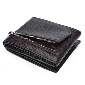 Fashion genuine leather pop wallet Multifunction Short Leather Wallet adam sandler phone wallet keys