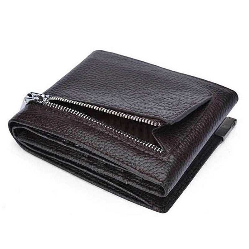 Fashion genuine leather pop wallet Multifunction Short Leather Wallet adam sandler phone wallet keys