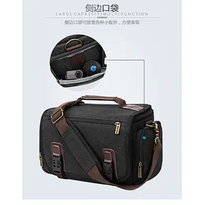 Thickened anti-shock waterproof large capacity nylon single- shoulder  camera bag for travel or outdoor activity