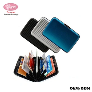 portable wallet business credit card holder aluminum for promotional gifts