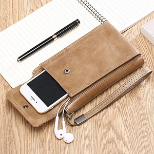2019 New Style Large Capacity Phone Bag Custom Genuine Cowhide Leather Wallet