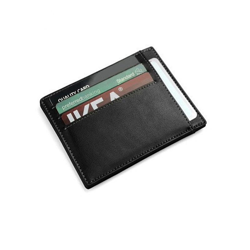 Double Side Genuine Leather Card Holder men wallets case new visa card