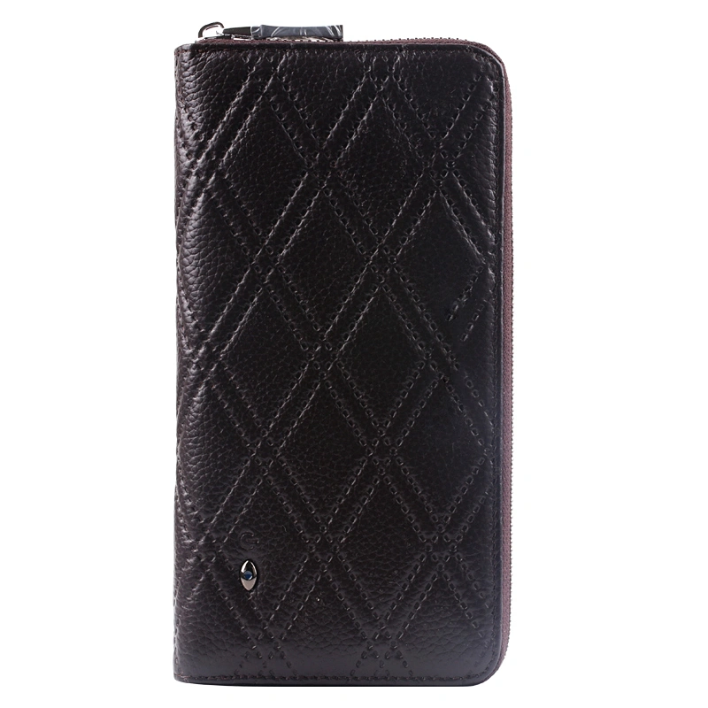 Genuine Leather Charging Smart Wallet with  GPS Tracker Anti-theft Alarm for Men