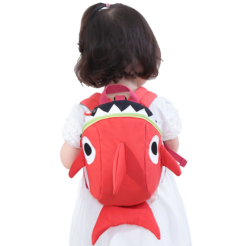 Creative funny kindergarten kids toddler backpack with leash
