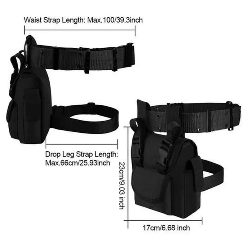 Men's Drop Leg Bag Waist Fanny Pack Belt Tactical Motorcycle Multi-purpose Bag