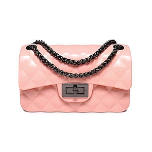 2019 new  classic and fashionable jelly CF bag with diamond lattice and single shoulder for  daily use or shopping