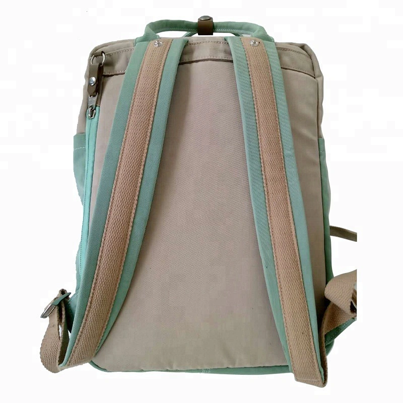 China manufacture women daily travel canvas backpack girl school rucksack
