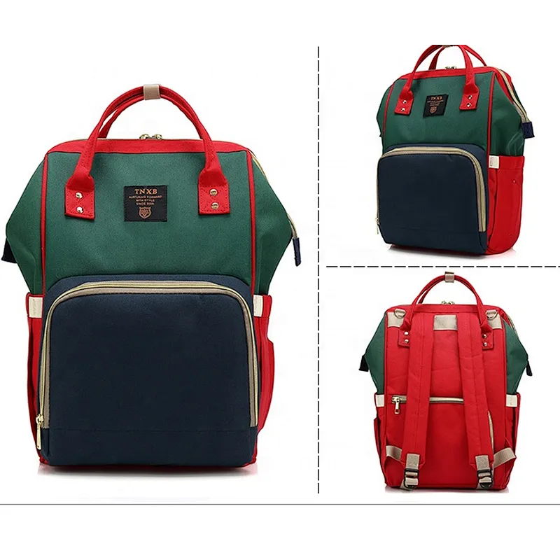 Large Capacity Baby Care Stylish Multi-FunctionTravel Backpack Nappy Bags Maternity Mother Baby Diaper Bag with Waterproof
