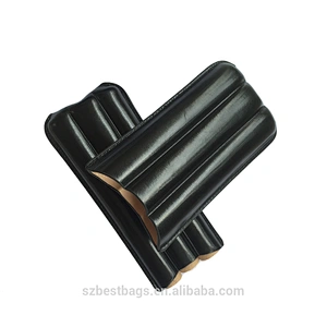 Shenzhen factory custom humidor case handmade real leather box cigar case