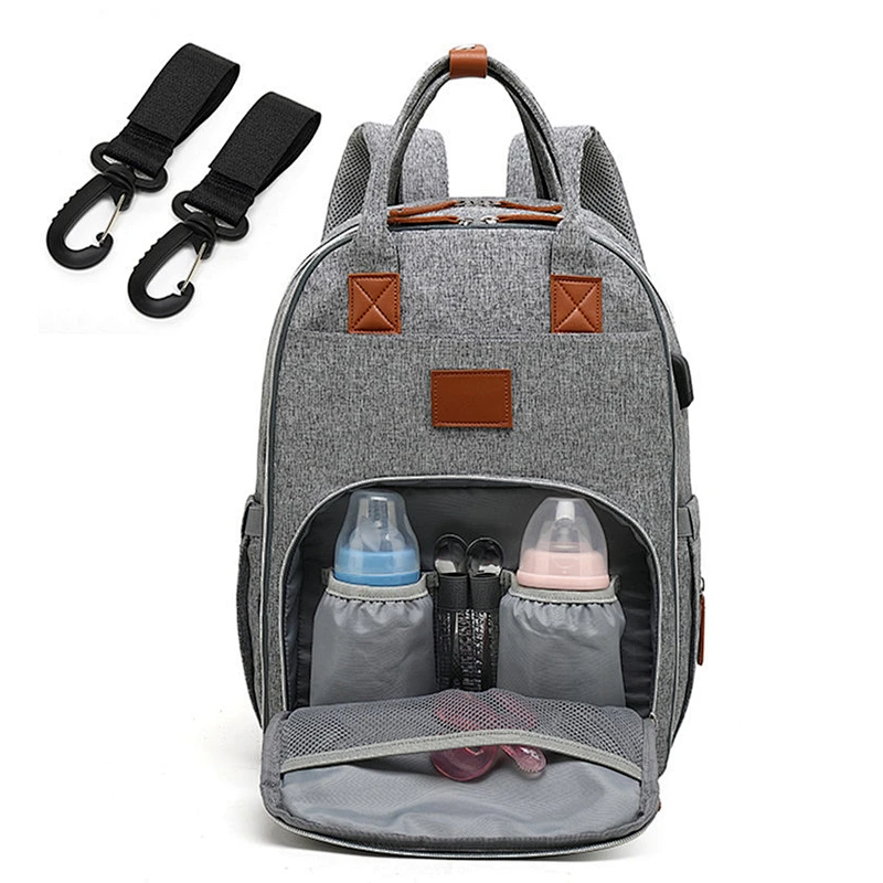 2019 New Waterproof  Multi-function Larger Capacity Diaper Backpack  For Baby