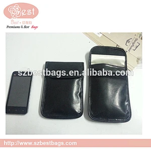 nickel copper fabric rfid signal blocking pouch for phones