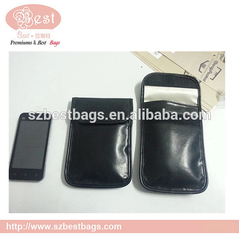 nickel copper fabric rfid signal blocking pouch for phones