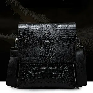 Leather Black Crocodile Sling 10