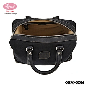 China Manufacturer Canvas travel Bag Cavalier Small Duffle Bag Rafted of Twill and Trimmed