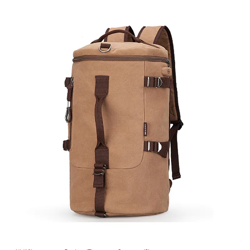 Travel rucksack carry on backpack canvas duffel holdall bag for men