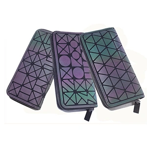 New Rhomboids Clutch Bag Phone Bag Long Zipper Card Organizer Wallets