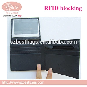RFID Blocking Stylish Genuine Leather bifold card Wallet for Men