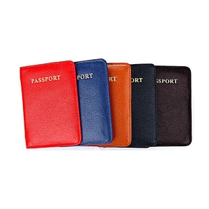 The Best Selling On Line Shopping Real Leather Passport Holder Multi Functional Passenger Travel Passport Holder Wallet