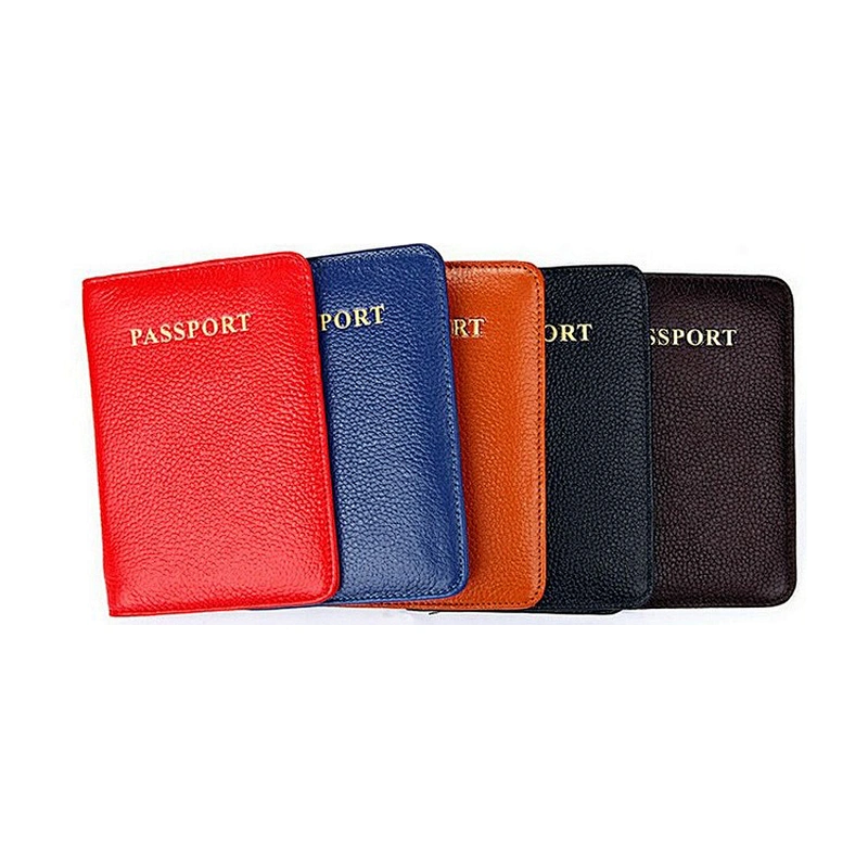 The Best Selling On Line Shopping Real Leather Passport Holder Multi Functional Passenger Travel Passport Holder Wallet