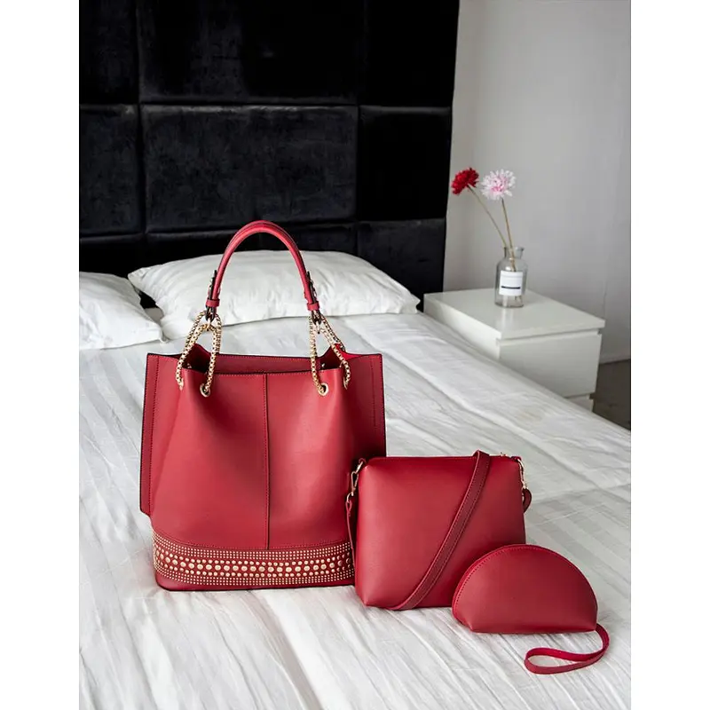 3pcs/set body cross bag girls genuine leather bags Suitable for parties