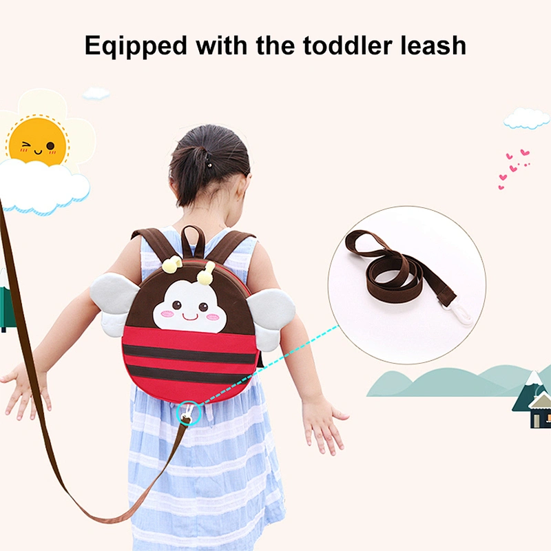 Kindergarten toddler kids mini backpack with leash for toddler