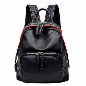 Girl ladies nice smart back pack college bags pu leather women backpack for women