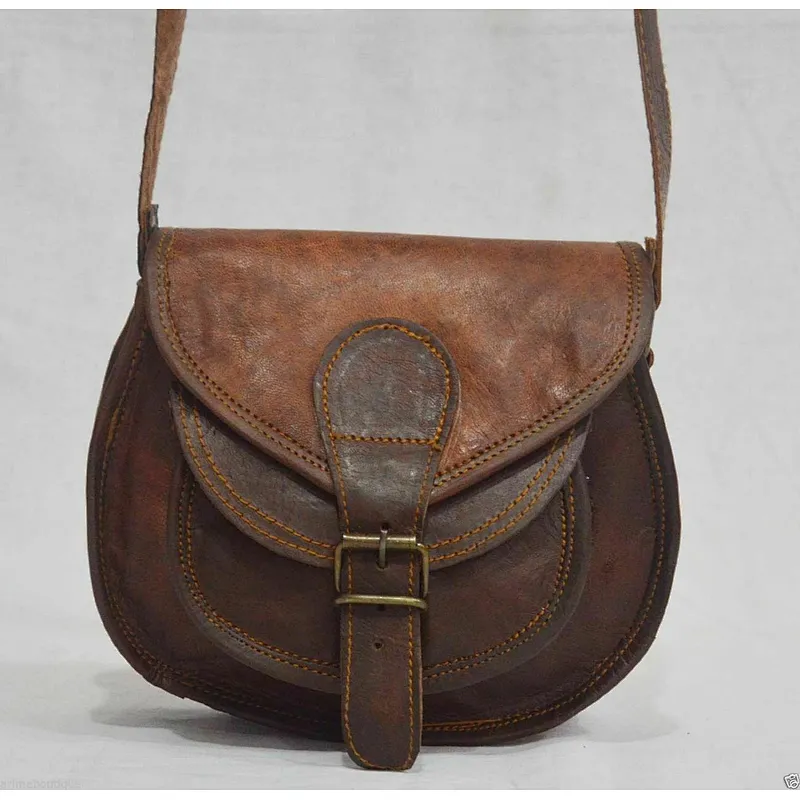 Women's Genuine Real Pure Leather Handmade Tote Shoulder Satchel Messenger Bag