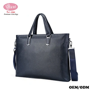 Hot Sell Messenger Satchel Bag Black Leather Bags Tote Handbag  for  business